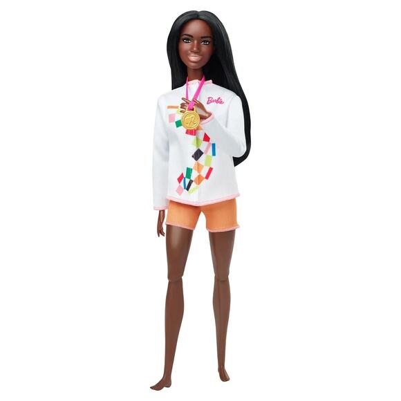 Barbie Olympic Games Tokyo 2020 Surfer Doll w/ Accessories Surfboard Medal New - Picture 8 of 11